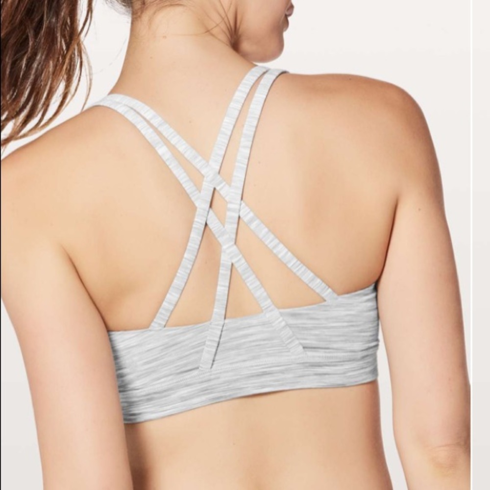 NWT Lululemon Energy Bra Ombre Melange Space Grey